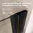 34-35.4" W x 72" H Frameless Bifold Shower Door, 1/4" (6mm) Clear SGCC Tempered Glass Shower Door, Pivot Swing Shower Glass Door in Matte Black Finish, Reversible Installation-97962280