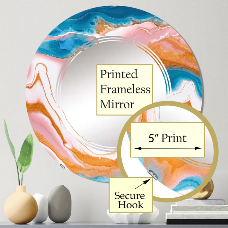 Circle Mirror, 24" x 24"