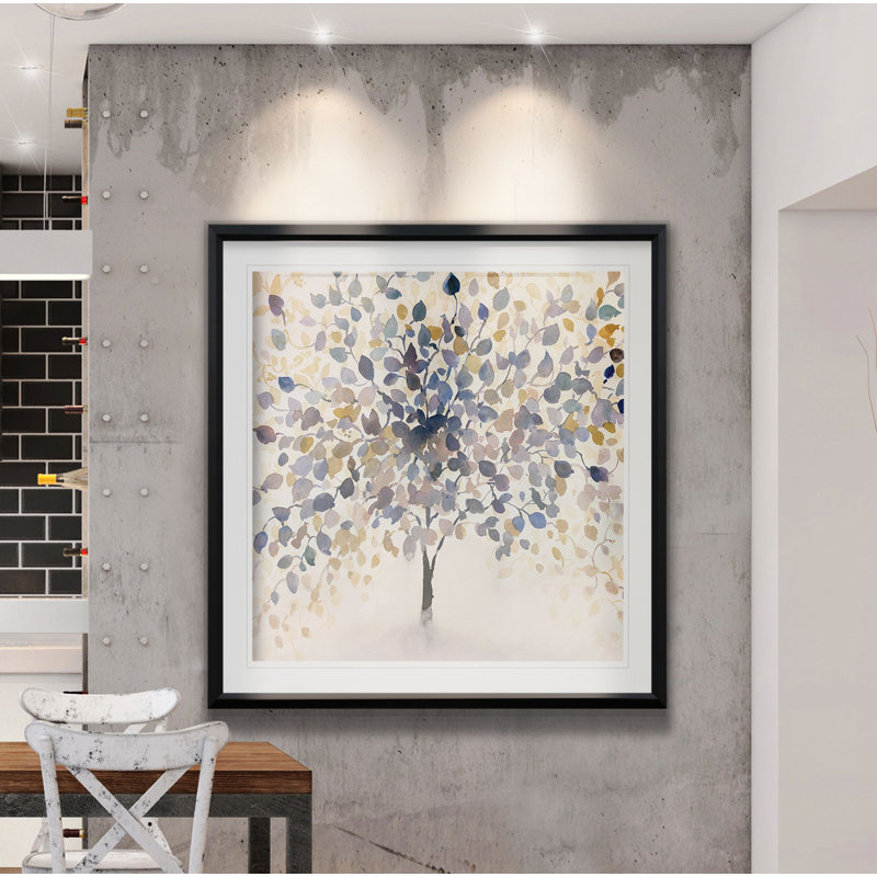 Armoni «Past Autumn», peinture, H 28 po x l 28 po, Impression encadrée, Black