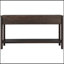 Console rustique avec deux tiroirs de tailles différentes et une tablette inférieure pour le rangement, parfaite pour les espaces de vie élégants et fonctionnels.-954336626