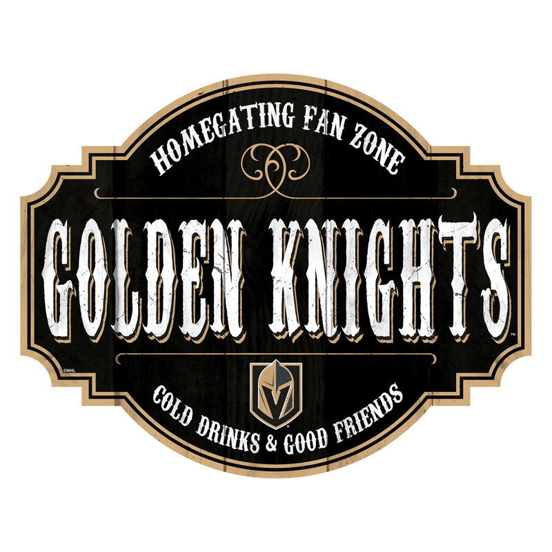 Rustic Entertainment Wall Decor, Vegas Golden Knights