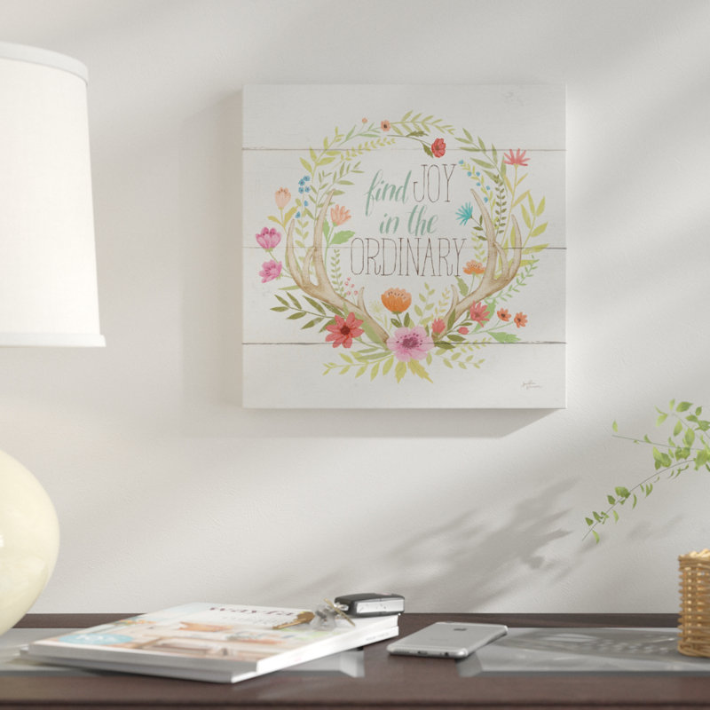« rustique fleuri v », art textuel sur toile tendue, H 26 po x l 26 po x P 1,5 po, Pas de tapis, Toile tendue
