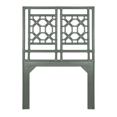 Lattice Back Open-Frame Rattan Headboard