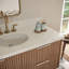 Meuble-lavabo mural simple 49 po avec comptoir en quartz blanc pur 1,5 po Mulloy-1279696483-1279696480