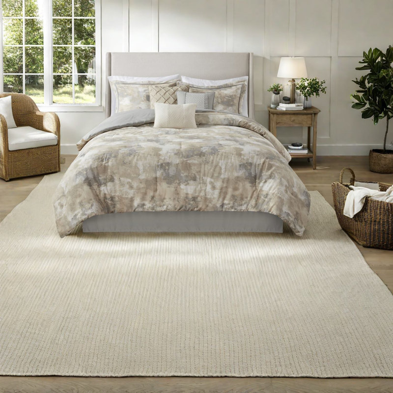 Ensembles de literie de luxe moderne en mélange de coton Cal King