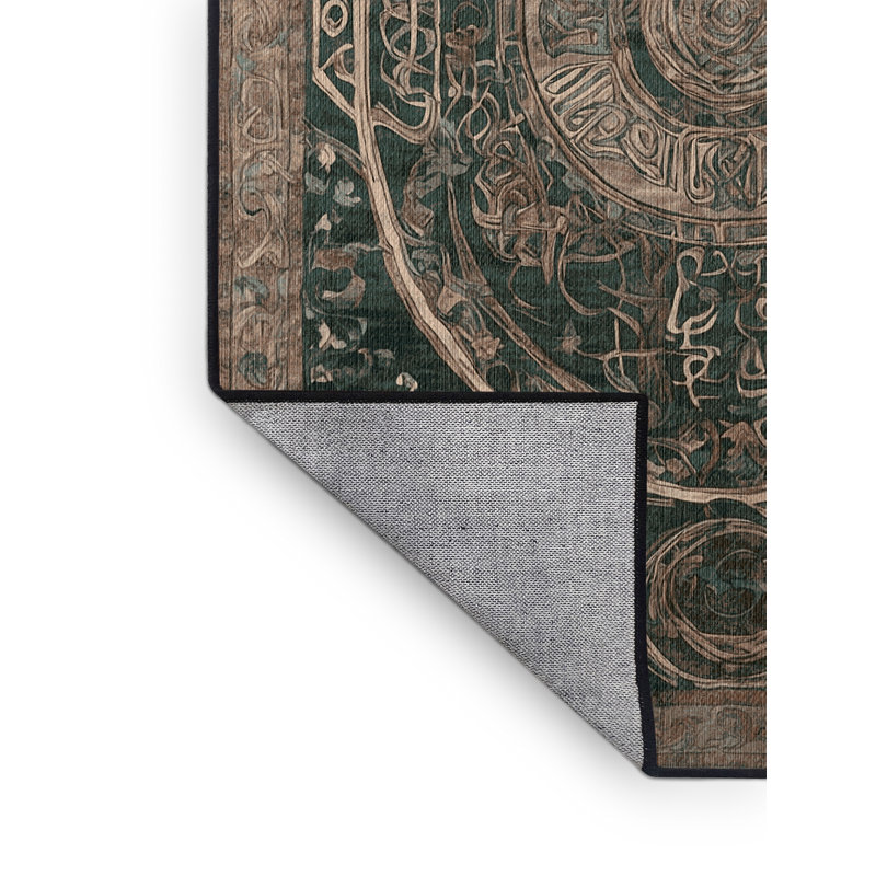 Tapis gris lavable à la machine, Tapis de couloir 2 pi x 4 pi
