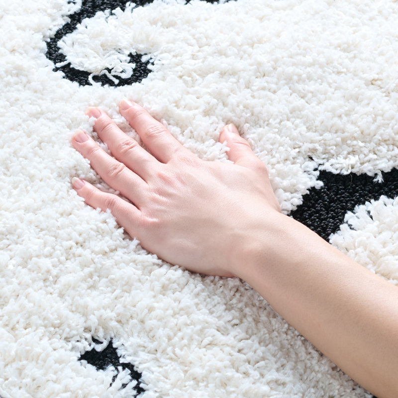Tess Shag Performance Floral Rug, Rectangle 4' x 6'