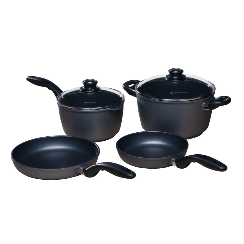 6 - Piece Non-Stick Aluminum Cookware Set
