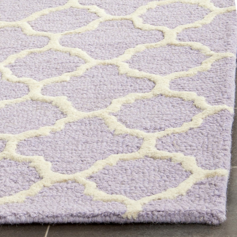 Cannen Hand Tufted Wool Geometric Rug, Rectangle 5' x 8'