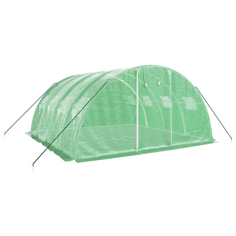 Bristyn Hobby Greenhouse, 200cm H x 400cm W x 400cm D, Green