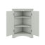 Armoire d'angle triangulaire avec tablettes réglables et portes chics-1696058394