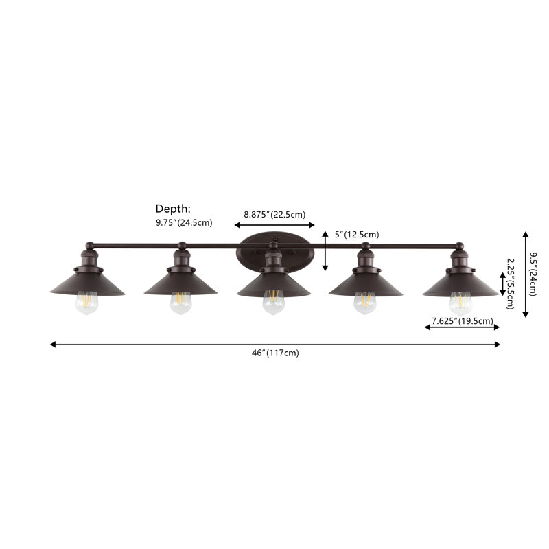 Jaylis 5 - Light Dimmable Vanity Light