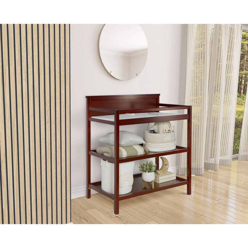Table à langer universelle avec coussin, Cerisier