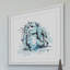 «Lapin Bleu», reproduction encadrée-33305841