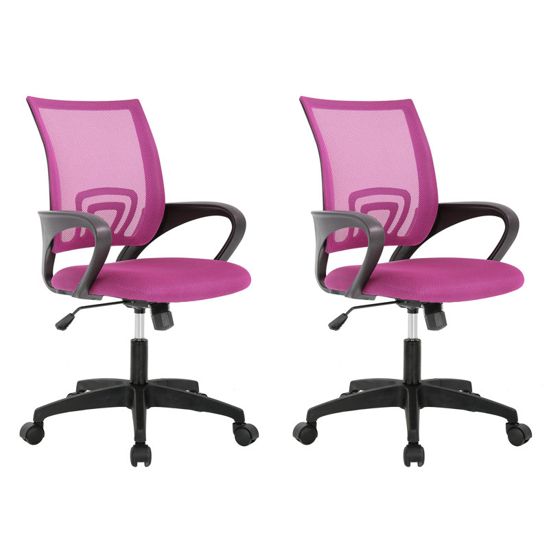 Chaise de travail réglable en hauteur, Rose
