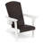 Set of 2 Adirondack Chair w/ Rattan Padded Seat & Back Wide Hidden Cupholder Patio-2080315190