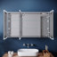 Mirrored Bathroom Cabinets with Mirror and 6 Adjustable Shelves