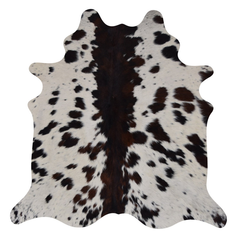 Tapis brun en cuir de vache Natick