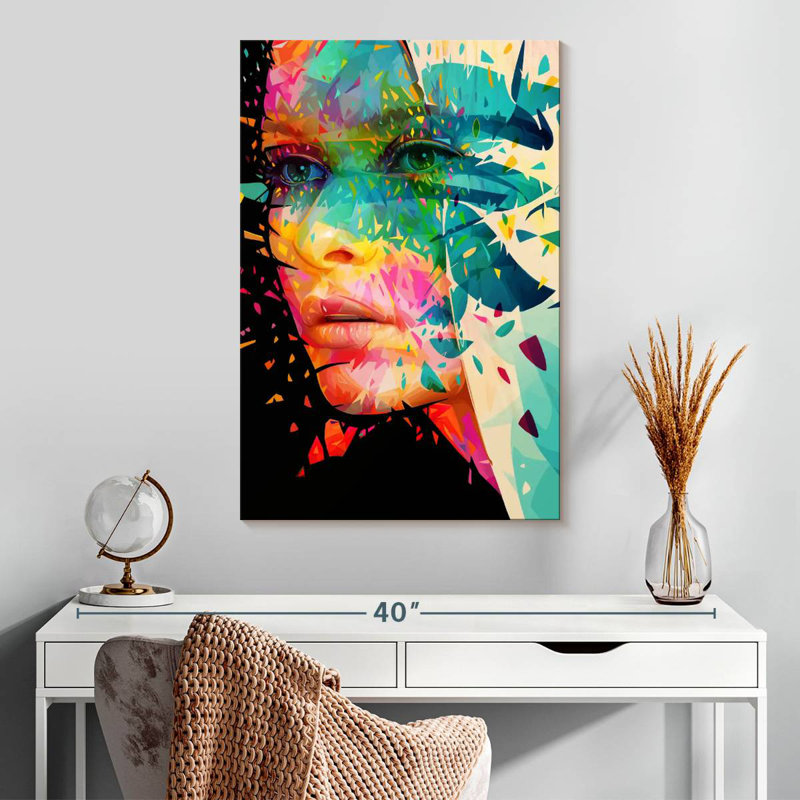 Leisha Paint Flowers, 30" H x 20" W