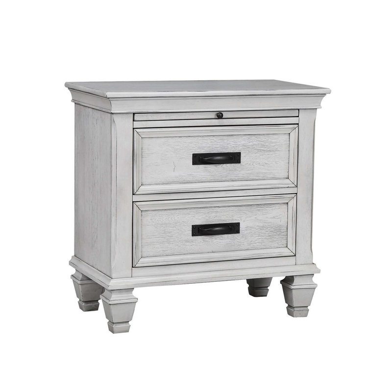 Table de chevet avec 2 tiroirs