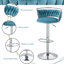 Christal Height Adjustable Swivel Bar Stool-377126498-377126495