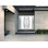 Façade avant extérieure double portes en métal / deux 6500 verre émaillé blanc givré / 2 fenêtres extérieures latérales / entrée moderne à droite avec porte active 96 po x 80 po