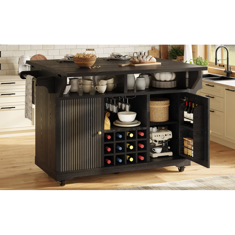 142.5 cm W Kitchen Cart with