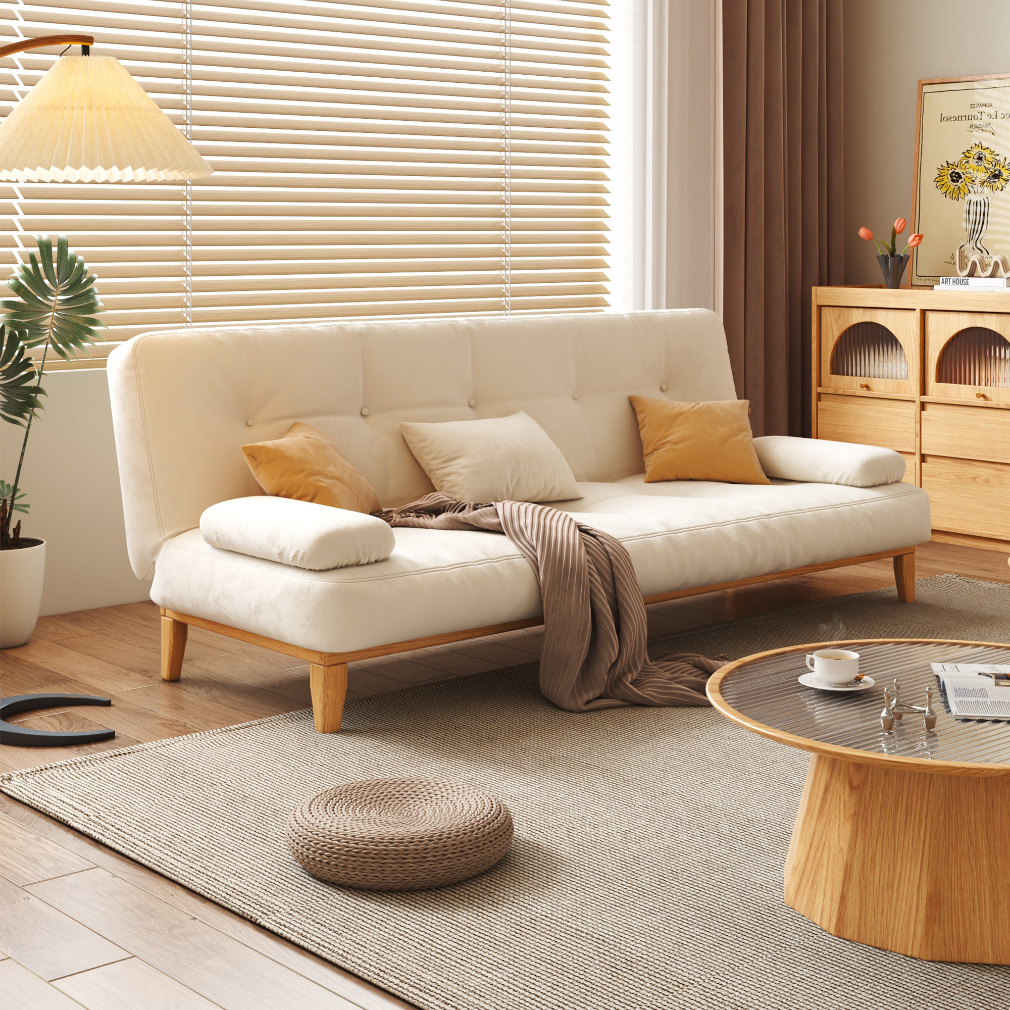 Red Barrel Studio® Mirthe Pillow Top Arm Sleeper Sofa Bed Wayfair