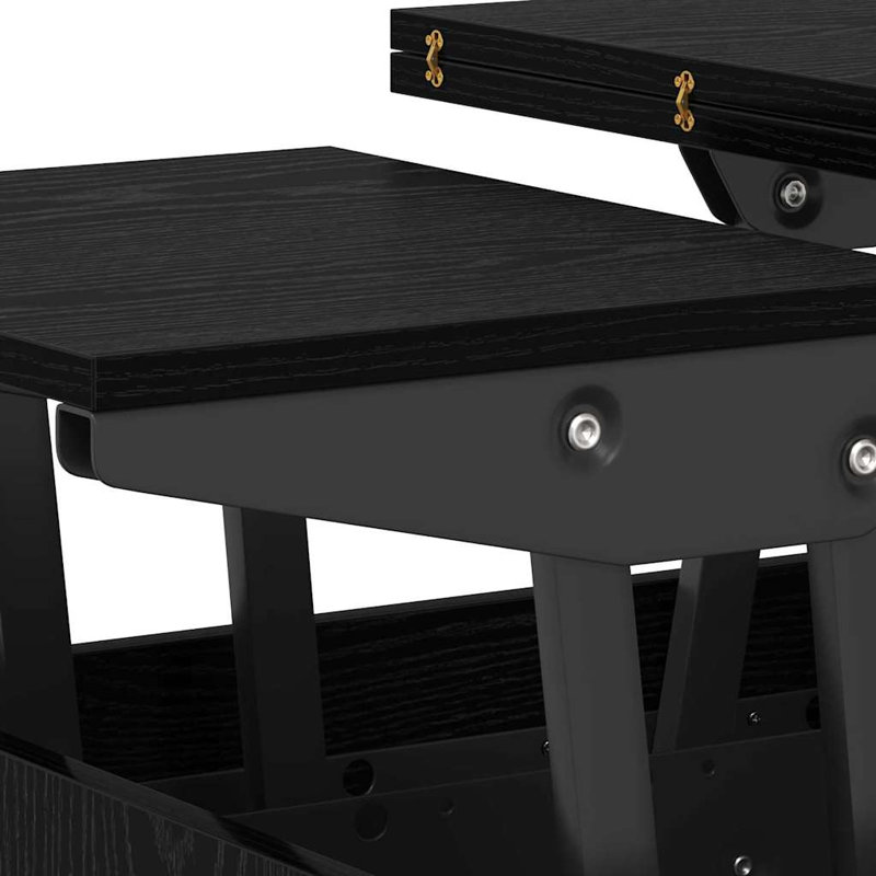 Lift Top Coffee Table, Black Oak