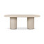 Poole Outdoor Dining Table 78"-Textured Sand Concrete