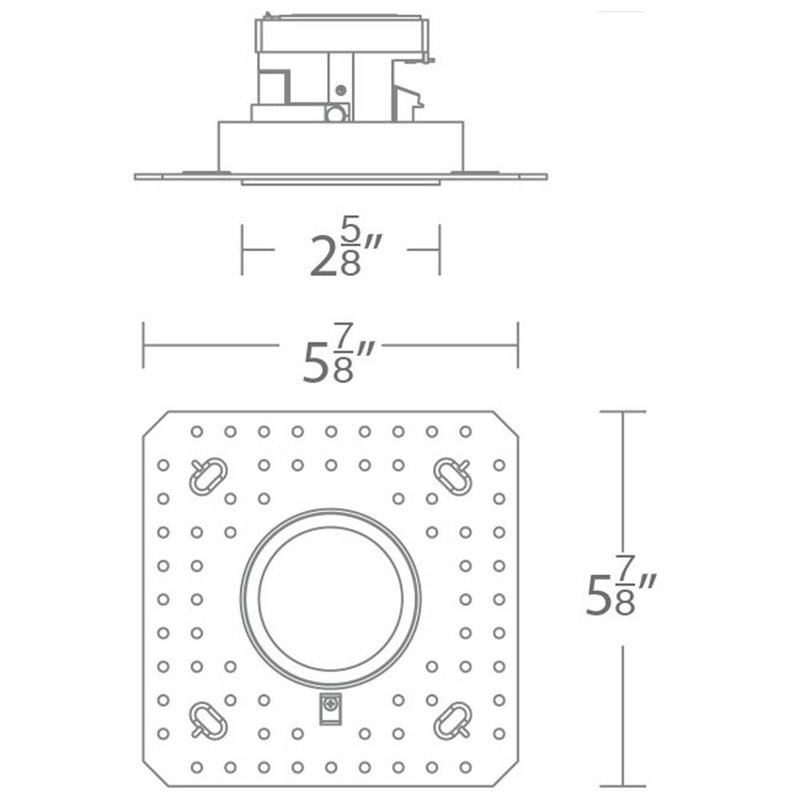 Aether Round Invisible LED 2.625" Adjustable Recessed Trim, Black, 2700K/85/1295, Flood