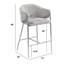 Tabourets de bar en tissu Teddy Boucle-277536203-277536202