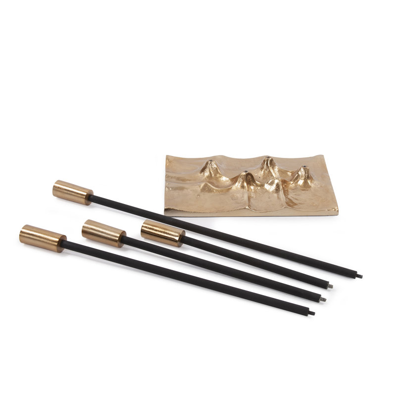 23'' H Aluminum Tabletop Candelabra