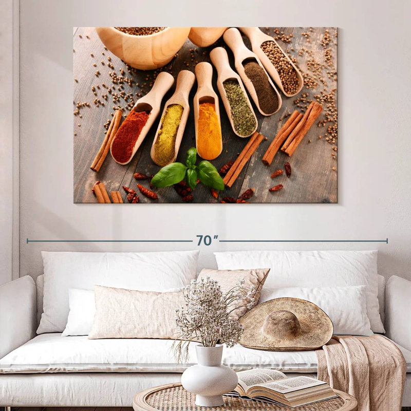 Yarlin Spices Of India, 34" H x 51" W