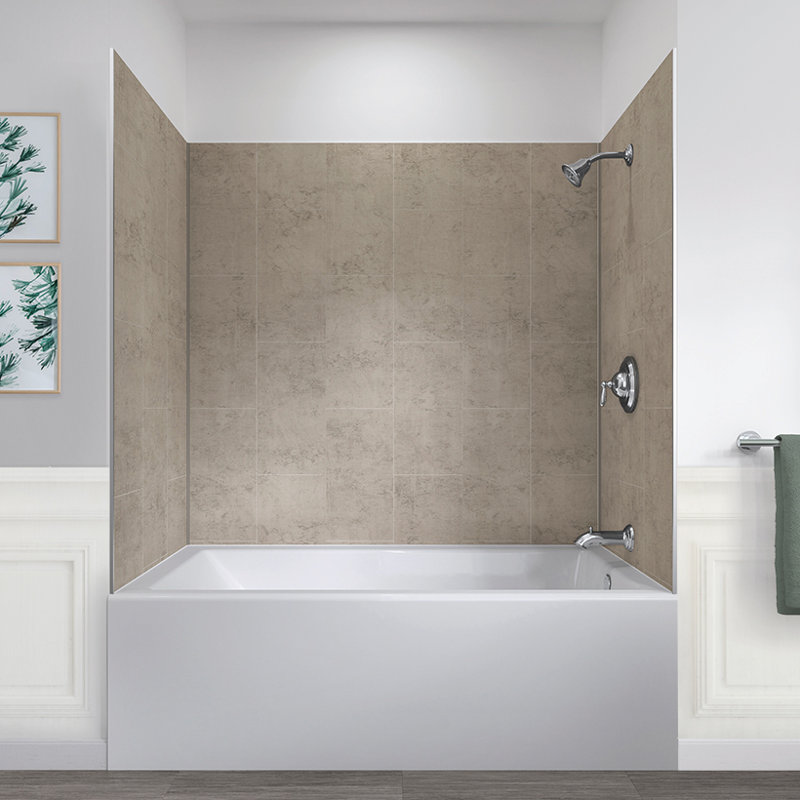 Shale 60" x 32" x 78" Five Panel Alcove Shower Wall Kit
