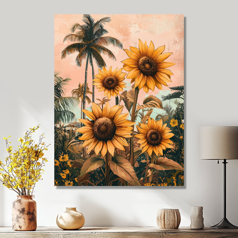 Duester - Floral Canvas Wall Art, H 40 po x l 30 po, Toile tendue, Ne s’applique pas