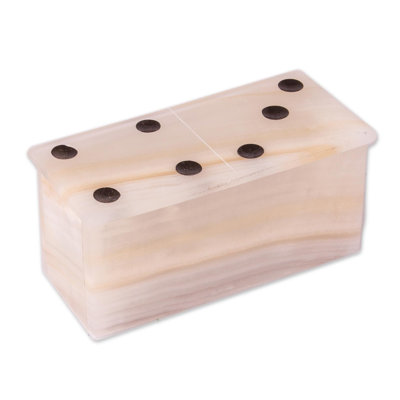 Ensemble de dominos onyx 28 pièces Rezan