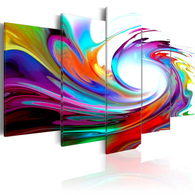 " Rainbow - Swirl " 5 - Pieces