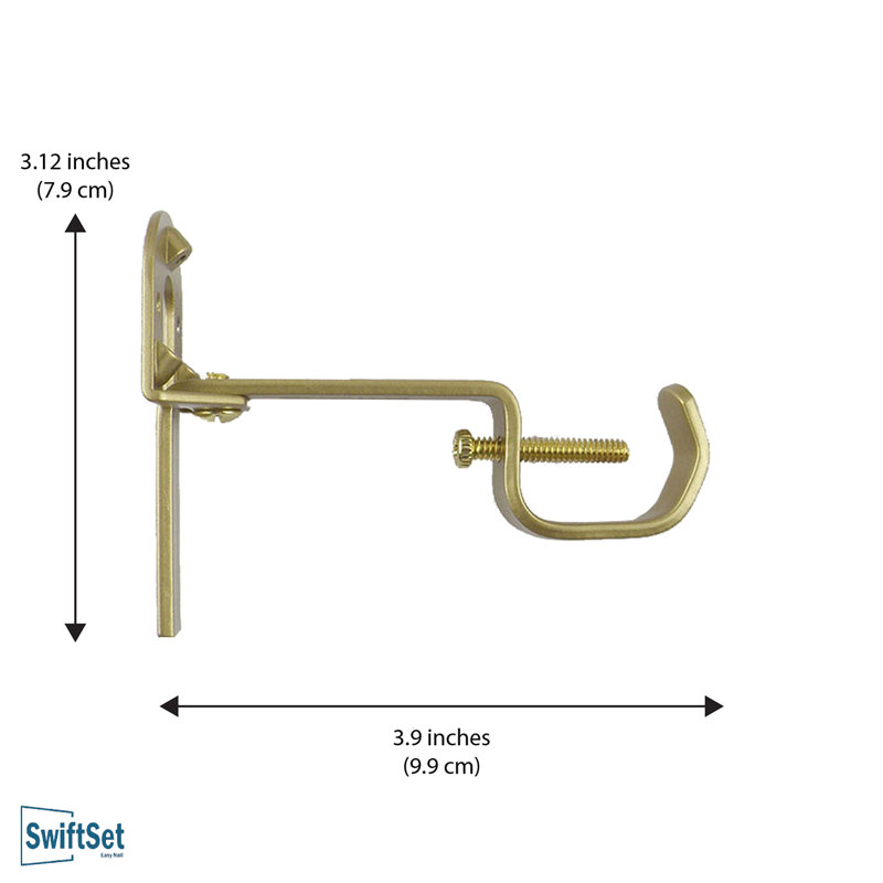 Easy-Install Universal Brackets, Brass