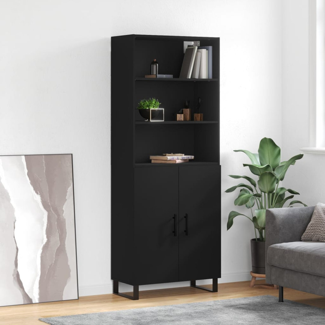 Highboard 69.5cm x 34cm x 180cm made of wood