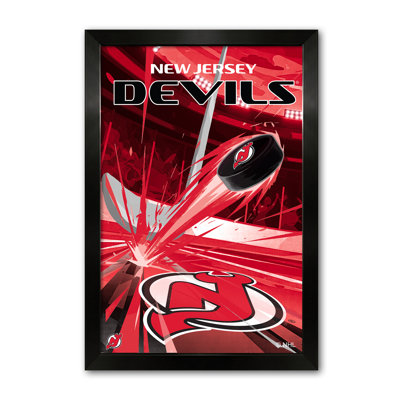 Impression encadrée de 14 po x 20 po des Devils du New Jersey (NHL)