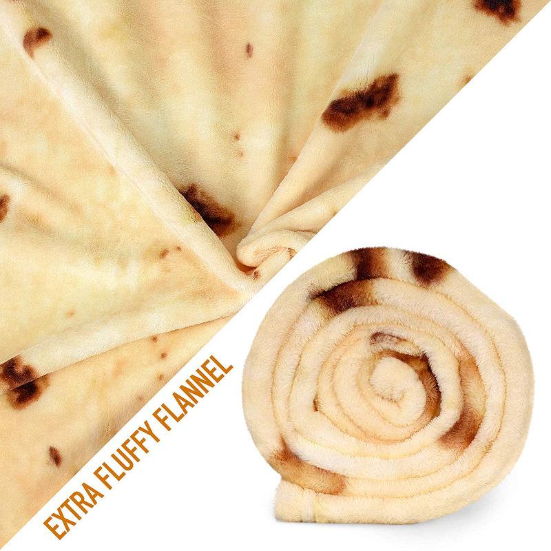 King Size Reversible Tortilla Fleece Blanket for Pets