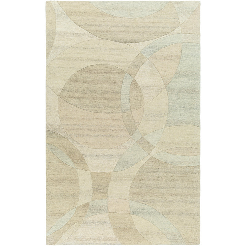 Castielle Hand Tufted Wool Abstract Rug, Rectangle 2' x 3'