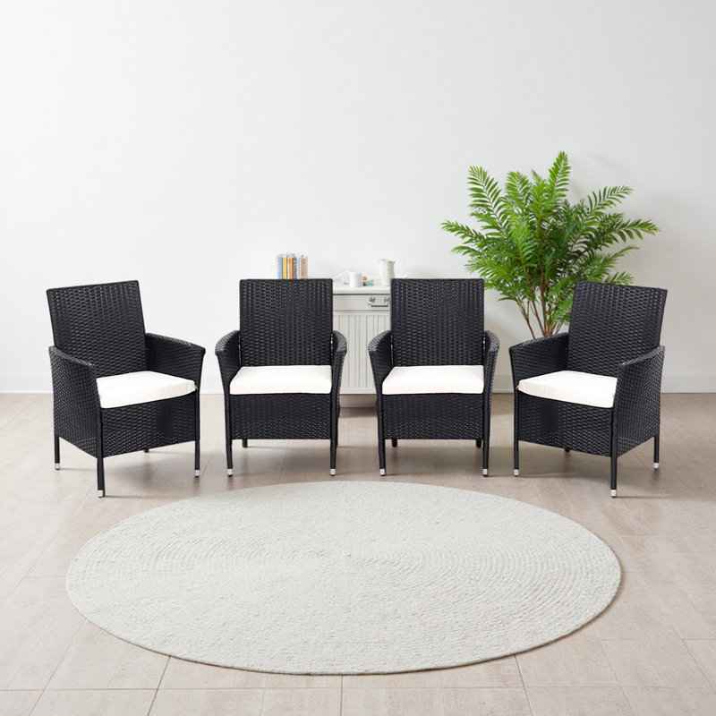 Outdoor Patio Dining Armchair with Cushion
