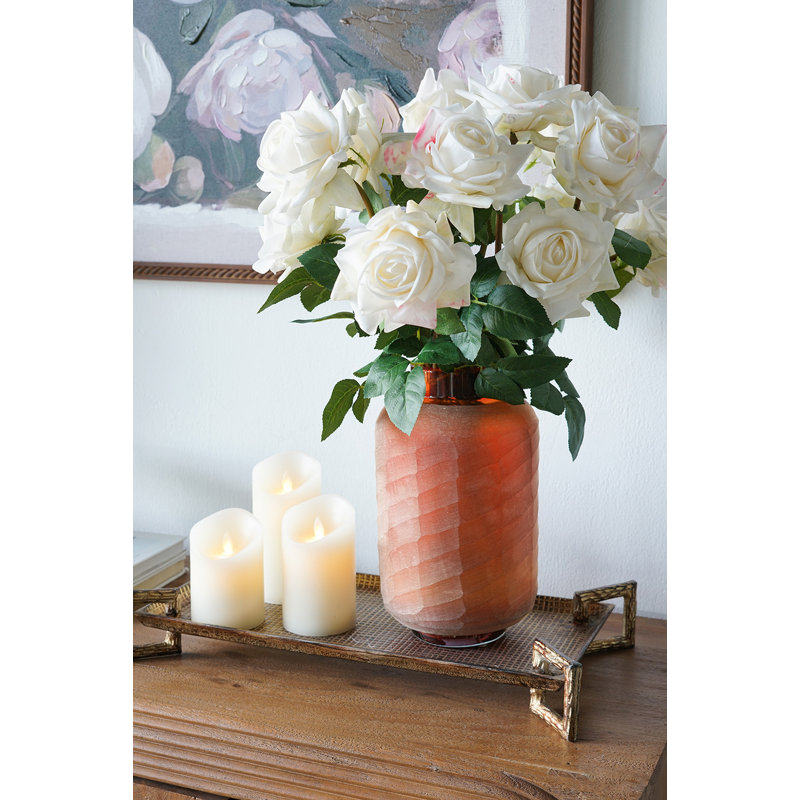 Vase en verre D6.5X10.5 "
