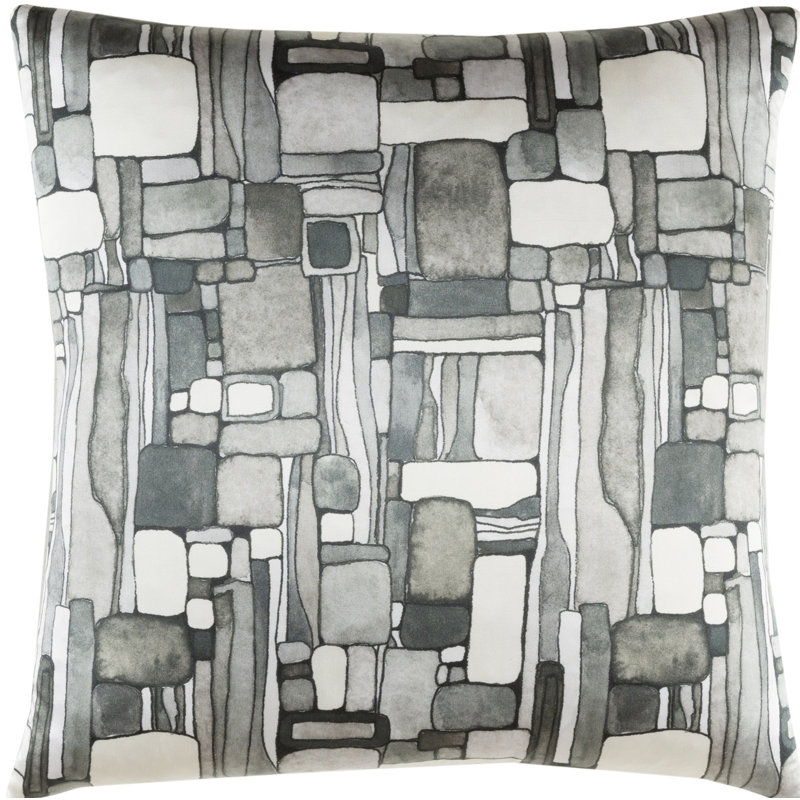 Berna Silk Pillow Cover, Gray
