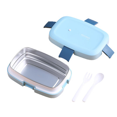 Lunch Box Japanese Style Leak-proof Buckles Design Separated Lidded Bento Box Household Supplies