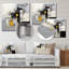 - Salon d'art mural abstrait en métal-219471639