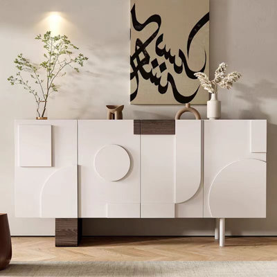 French Simple Creative Entrance Cabinet Accent Cabinet