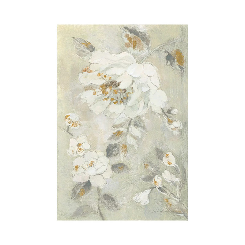 Romantic Spring Flowers II White by Silvia Vassileva - Gallery-Wrapped Canvas Giclée on Canvas, Canvas